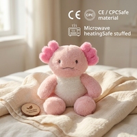 Peluche Axolotl Rose en Gros, Jouet Doux en Coton PP Brodé, Personnalisable OEM ODM