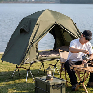 Tente de camping surélevée portable, imperméable, pour la randonnée, la pêche, la chasse, <span class=keywords><strong>lit</strong></span> de camping pliable surélevé - Product Image 1
