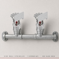 Tête de sprinkler d'incendie DN15 K5.6 T-ZSTBS, sprinkler mural latéral pour système de protection incendie