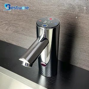 New Smart Desktop Bathroom Water Basin Touch Screen Digital Thermostat Electronic Faucet