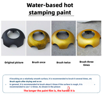 Peinture dorée métallisée acrylique à base d'eau, faible teneur en COV, durable, pour revêtement intérieur et extérieur, bois, métal et meubles.