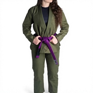 Kimono de Jiu-Jitsu pour femmes, uniforme d'arts martiaux en coton blanc, combinaison de grappling, BJJ Gi, Judo, Karaté, séchage rapide, respirant - Product Image 1
