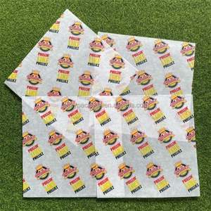 Custom Wax <b>Paper</b> Greaseproof <b>Paper</b> Cookies Package for Sandwich Burger <b>Wrapping</b> Food Package - Product Image 4