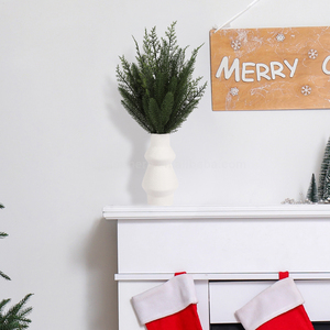 Hot Bán Trang Trí Nhà Bất Cảm Ứng Giáng Sinh Chi Nhánh Nhựa Mềm Nhân Tạo Nhà Máy Lớn Cây Bách Tuyết Tùng Thông Chi Nhánh Bó Hoa - Product Image 5