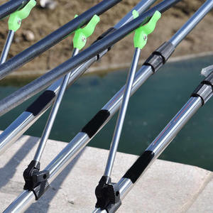 Support de canne à pêche en acier inoxydable de haute qualité, 2,1 m, réglable, à poser au sol, pour le rangement de matériel de pêche en extérieur - Product Image 4