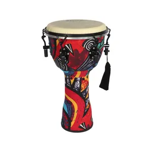 Tambor de percussão de mão africano de poliéster, 8 "polegadas, pano abs, bateria de fibra djembe