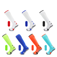 Chaussettes de compression rembourrées en tissu éponge de haute qualité, différentes tailles, pour athlètes de football, professionnels, hauteur genou
