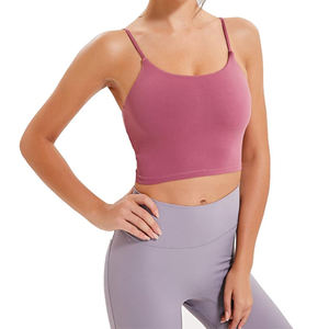 Прямая цена от производителя, майка, мягкие топы, спортивная одежда для фитнеса, спортивный бюстгальтер для йоги, оптовая продажа - Product Image 5
