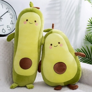 Wholesale Cartoon Avocado Plush Toy <b>Fluffy</b> Fruit Long Pillow Stuffed <b>Cushion</b> Home Decor Holiday Gift - Product Image 3