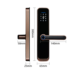 Serrure intelligente sans clé avec empreinte digitale numérique Navicat, application Tuya, poignée de porte intelligente, serrure de porte numérique - Product Image 5