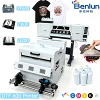 Impresora DTF de 60 cm con Dos Cabezales I3200, Impresora de Inyección de Tinta XP600 para Transferencia de Calor en Láminas Textiles y Camisetas, Impresora DTF para Textiles