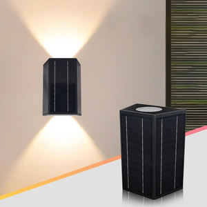 Nouveauté Double tête haut et bas applique murale cour villa porte jardin extérieur lumière 20W extérieur LED applique murale solaire - Product Image 2