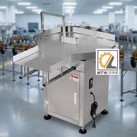 Table de collecte rotative automatique MTW pour débouleuse de bouteilles sur ligne de remplissage