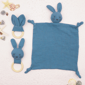 Jouets à mâcher apaisants en crochet Lapin Éléphant Renard Ensemble pour bébé Accessoires de dentition - Product Image 4