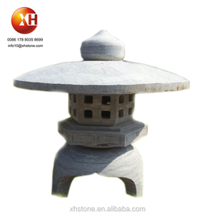 Lanterne de jardin <span class=keywords><strong>solaire</strong></span> <span class=keywords><strong>japonaise</strong></span> en pierre de granit Pagode Lanterne LED Lumière Lampe pour phare Décoration de jardin à domicile - Product Image 4