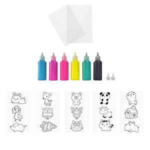 2022 3D Stiker Jendela Sihir Diy Lukisan Poster Gulungan Cat Menggambar Jendela Seni Mainan Set - Product Image 2