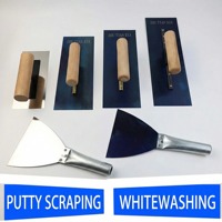 Bauwerkzeuge - Polierte Kohlenstoffstahlklinge mit PP-Kunststoffgriff, Rutschfester Textur, Spitze Spitze, DIY Eckspachtel