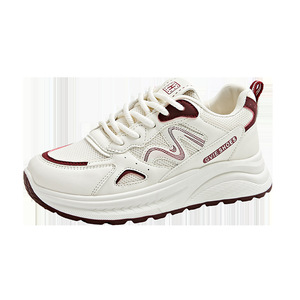 <span class=keywords><strong>Sneakers</strong></span> da <span class=keywords><strong>Donna</strong></span> con Plateau in Rete <span class=keywords><strong>Beige</strong></span> e Nera - Scarpe Casual Comode con Suola Chunky per Uso Quotidiano - Product Image 4