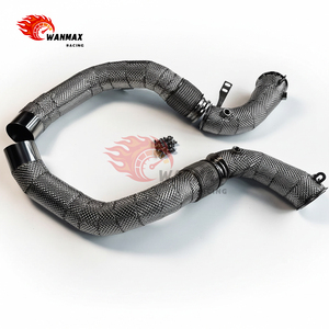 Nouveautés : Downpipe de haute qualité pour BMW F90 M5 F91 F92 F93 M8 S63 4.4T V8 biturbo avec bouclier thermique - Product Image 5