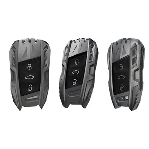 Up to date armor features metal car key case cover for VW Volkswagen magotan new PASSAT and CC