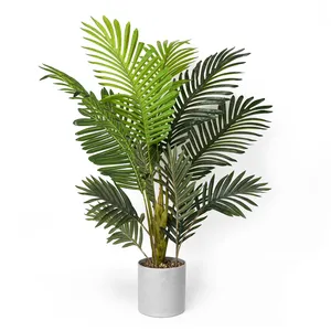Venda por atacado 110cm 150cm plástico verde grande externo palmeira artificial decoração