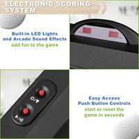 Table de jeu d'arcade GRGM GT23015 8 Roll Score 4 balles |   Machine à balles classique avec marqueur électronique LED, son et jeu de balles automatique
