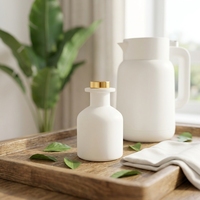 Vente en gros de flacons vides pour parfum de voiture de 50 ml, flacon diffuseur en verre givré de luxe pour la maison, 100 ml