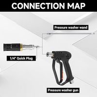 7-12 Gpm Buse de lavage douce en aval Buse de torsion pour nettoyeur haute pression Buse de pulvérisation longue portée