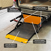 Nouvelle plateforme élévatrice hydraulique automatique moderne et confortable pour fauteuil roulant, pour voiture, camionnette, camion, minibus