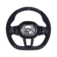 Volant en cuir suédé en fibre de carbone pour BMW M2/M3/M4 X3 X5 G87 G80 G82 G20 G21 2020-2024, design sport performance LCI
