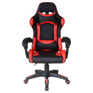 Gaming <b>Chair</b> Pu Leather Black Red Height Adjustable Swivel Reclining Office <b>Chair</b> For <b>Study</b> Room Commercial Space - Product Image 5
