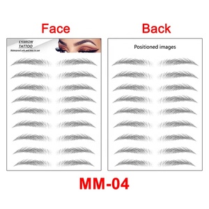 Suministros de tatuaje a prueba de agua para mujer, pegatinas de tatuaje temporal de cejas falso desechables, <span class=keywords><strong>3D</strong></span>/ 4D/ 5D/ 6D, 2021 - Product Image 6