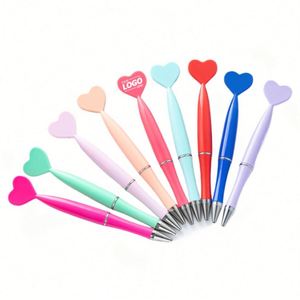 Stylos en forme de cœur personnalisés pour la Saint-Valentin, encre gel noire 1 mm, cadeau pour enfants, fournitures de bureau et scolaires, cadeau de fête - Product Image 1