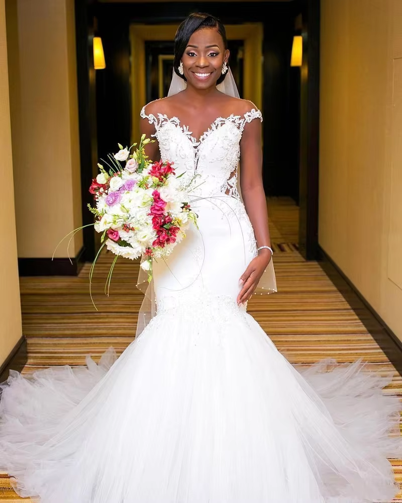 New Styles Appliqued Lace Beaded Trumpet Mermaid Cap Sleeve Plus Big Size  Cheap Wedding Gowns MWA264| Alibaba.com