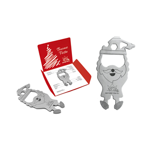 Neptuno Car Santa Claus Stainless Steel Hand-Powered Bottle Opener Multi <b>Tool</b> Christmas Gift Auto Repair Soft Case White Label - Product Image 1