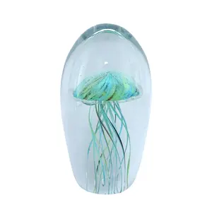 murano glass jellyfish figures ornaments indoor home birthday gift jellyfish ornaments