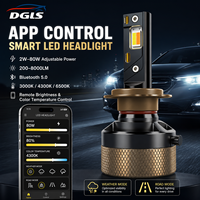 Bombilla LED para Faros Delanteros DGLS Ai90 con Control por Aplicación, 5.0, CCT Ajustable de 3000K-8000K, Lámpara para Automóvil
