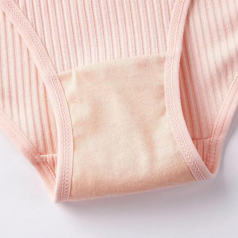 Cotton Bikini Panties for Women Soft Ribbed Cotton Bikini Sexy Girls Teen Panties Ladies Underwear Panties