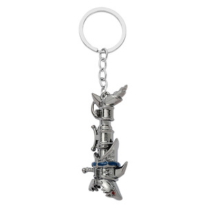 Tùy chỉnh giải đấu Jinx Pháo kim loại Keychain với dập nổi in quà tặng trang sức cho xe Keychain - Product Image 1