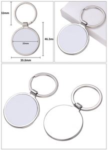 Porte-clés en alliage de zinc vierge pour sérigraphie, pendentif personnalisé créatif, cadeau d'affaires pour la promotion de marque - Product Image 3