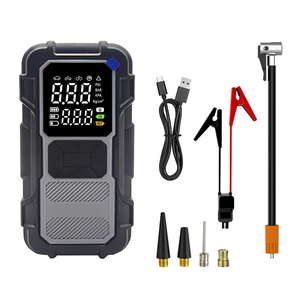Démarreur de batterie avec pompe à air - Démarreur de batterie de voiture 800A de pointe + Gonfleur de pneus, <span class=keywords><strong>Station</strong></span> d'alimentation portable rechargeable - Product Image 1