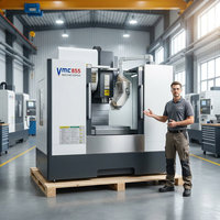 ShanDong HR Venta Caliente VMC855 24 ATC, Máquina Fresadora Vertical CNC de 3 Ejes con Portaherramientas para Mecanizado de Metales