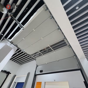 Porte de <span class=keywords><strong>garage</strong></span> sectionnelle en acier QIMEN, design moderne, taille et couleur personnalisées, isolation, coupe-vent, automatique, robuste, certifiée CE - Product Image 3