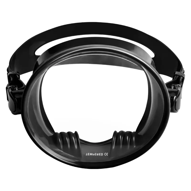 Factory hot selling oval diving mask frameless oval diving snorkeling mask with top grade silicone strap