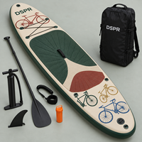 Planche à pagaie gonflable stable avec tapis antidérapant et kit complet pour les vacances à la plage, les excursions en lac et le plaisir en famille