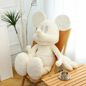 Peluche Mickey Mouse Bianco e Nero Super Morbido, Bambola in Cotone PP, Decorazione per Giovani Influencer, Vendita Calda Transfrontaliera - Product Image 1
