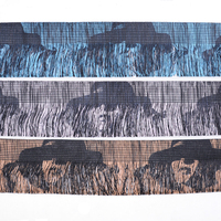 Longues garnitures à franges en rayonne et polyester de 100mm personnalisées avec logo imprimé pour rideaux de robes textiles décoratifs pour la maison