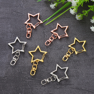 Yn hình ngôi sao tôm hùm Claw Clasp Keychain Snap hook với vòng chìa khóa tự làm thiết kế sáng tạo kim loại treo khóa vòng chìa khóa - Product Image 2