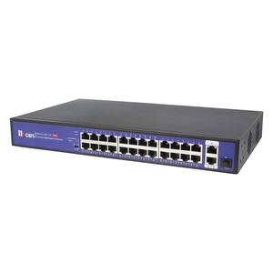 24 Port PoE saklar jaringan 24*10/100M + 2*10/100MRJ45 port + 1*1000M uplink SFP fiber port POE Switch VLAN 250m jarak jauh - Product Image 1
