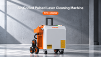 Nettoyeur laser à fibre pulsée refroidi par air 1000W, machine de nettoyage laser portable pour le nettoyage des surfaces en métal, rouille, peinture, bois, moisissures, pierre